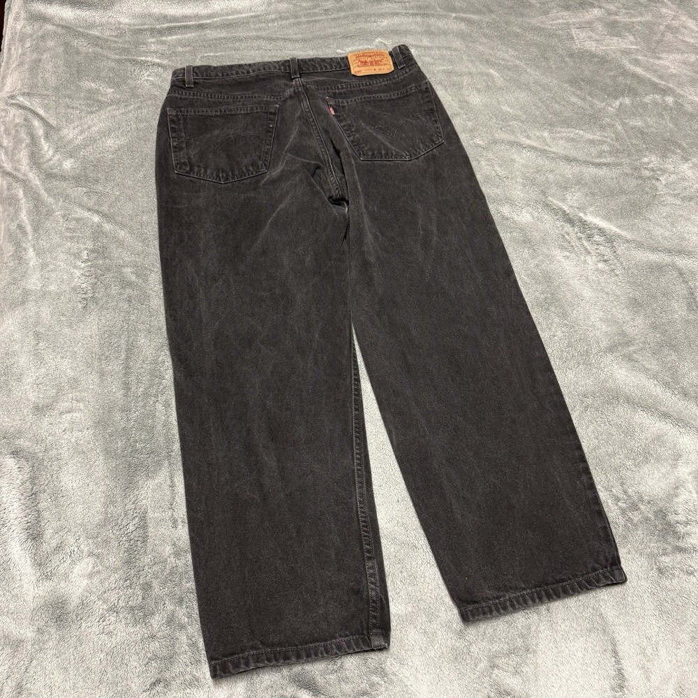 Levi's 550 Jeans Mens 38x30 Black Relaxed 100% Cotton Denim Vintage 90's Mexico